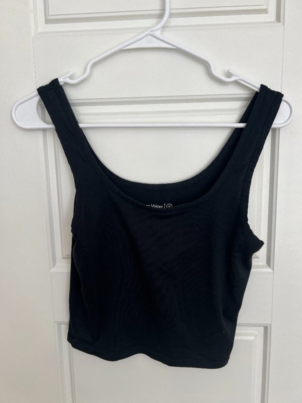 Outdoor Voices Black Crop Tank Top